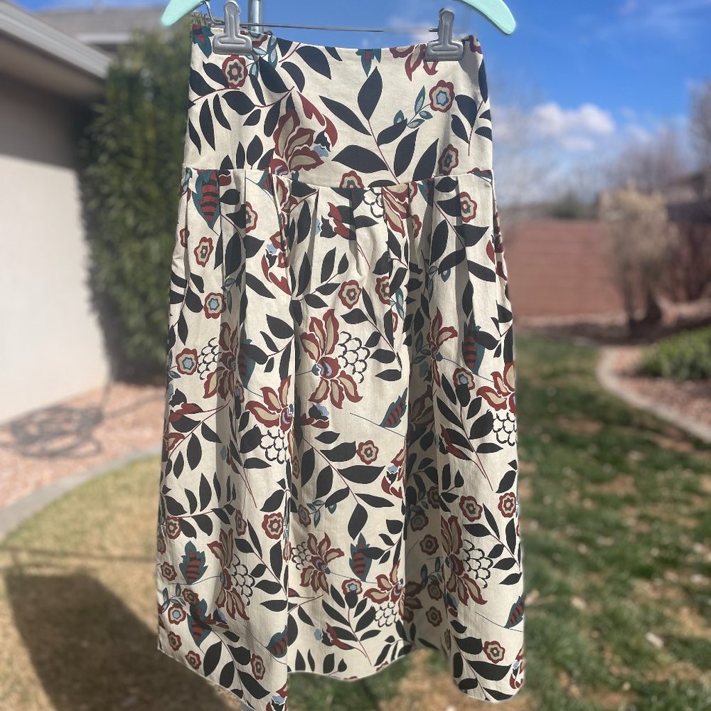 Floral Cotton Skirt